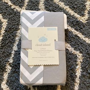 Cloud Island fitted play yard sheets